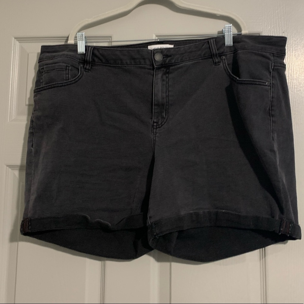 Black Denim Shorts